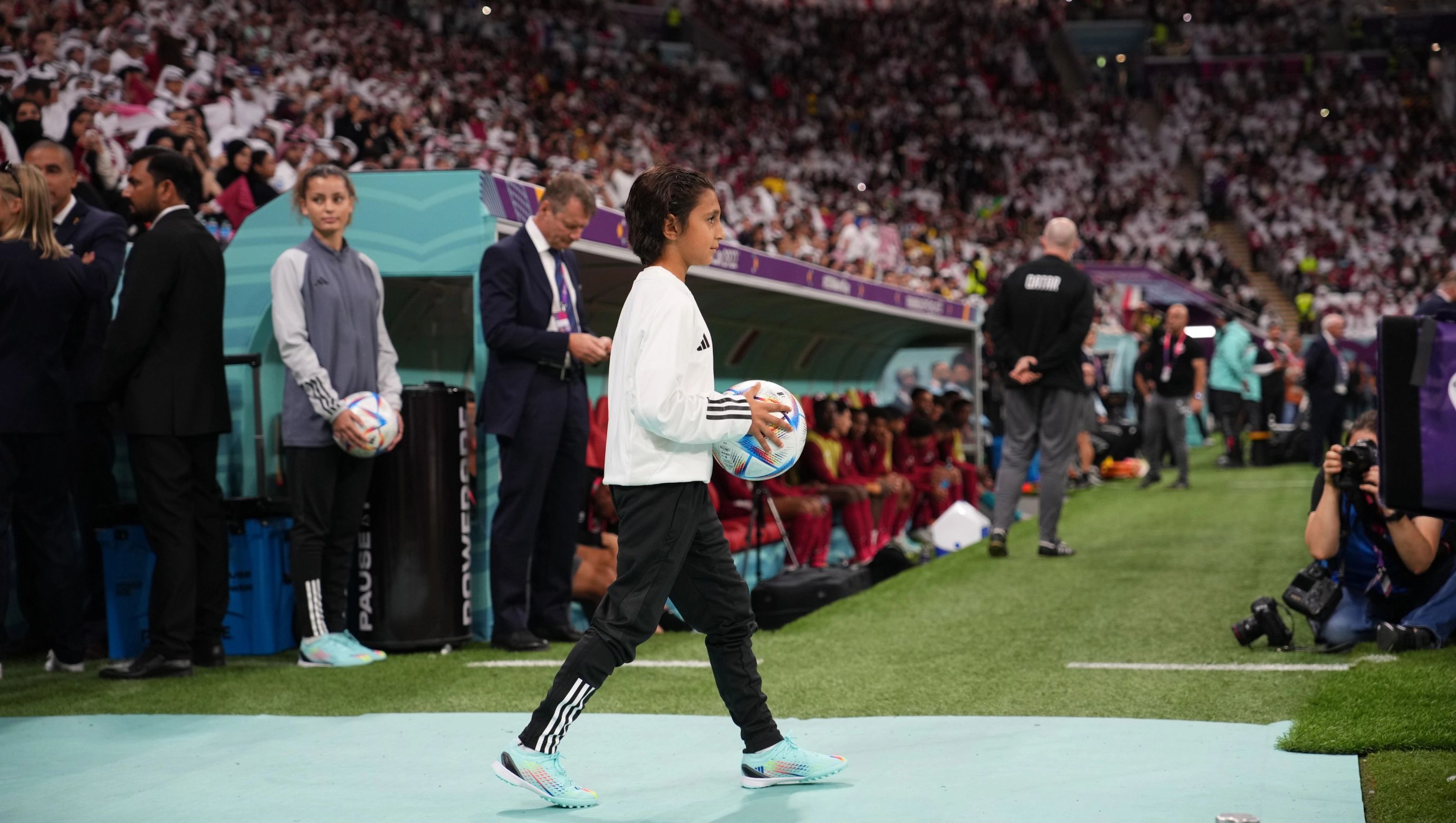 Por fin, los niños que marcan el inicio de la Copa Mundial de la FIFA&trade;