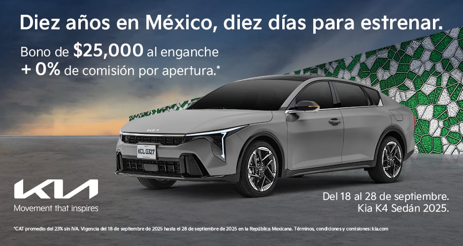 Feria de crédito Kia K3 Sedán y Kia Hatchback 2025