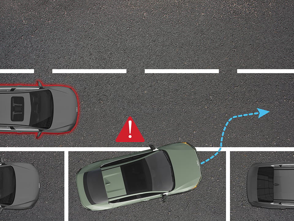 Asistente de prevención de colisión en el punto ciego (BCA)