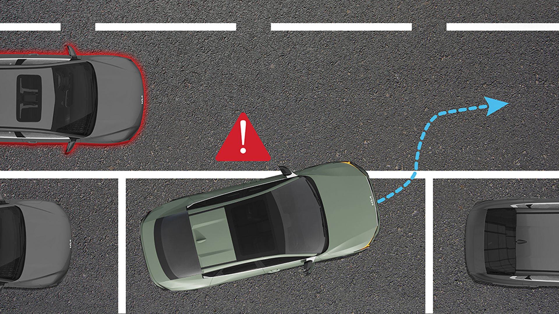 Asistente de prevención de colisión en el punto ciego (BCA)